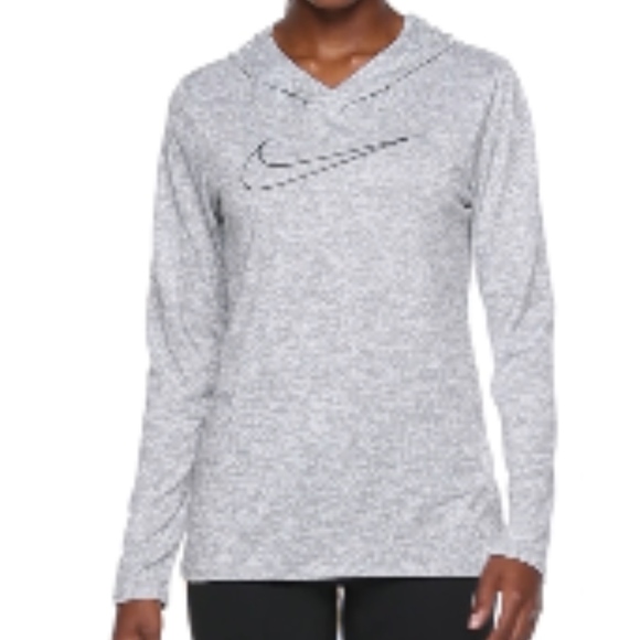 Nike Tops - $15 NEW NIKE Women's Dry Victory Wolf Gray Hooded Long Sleeve